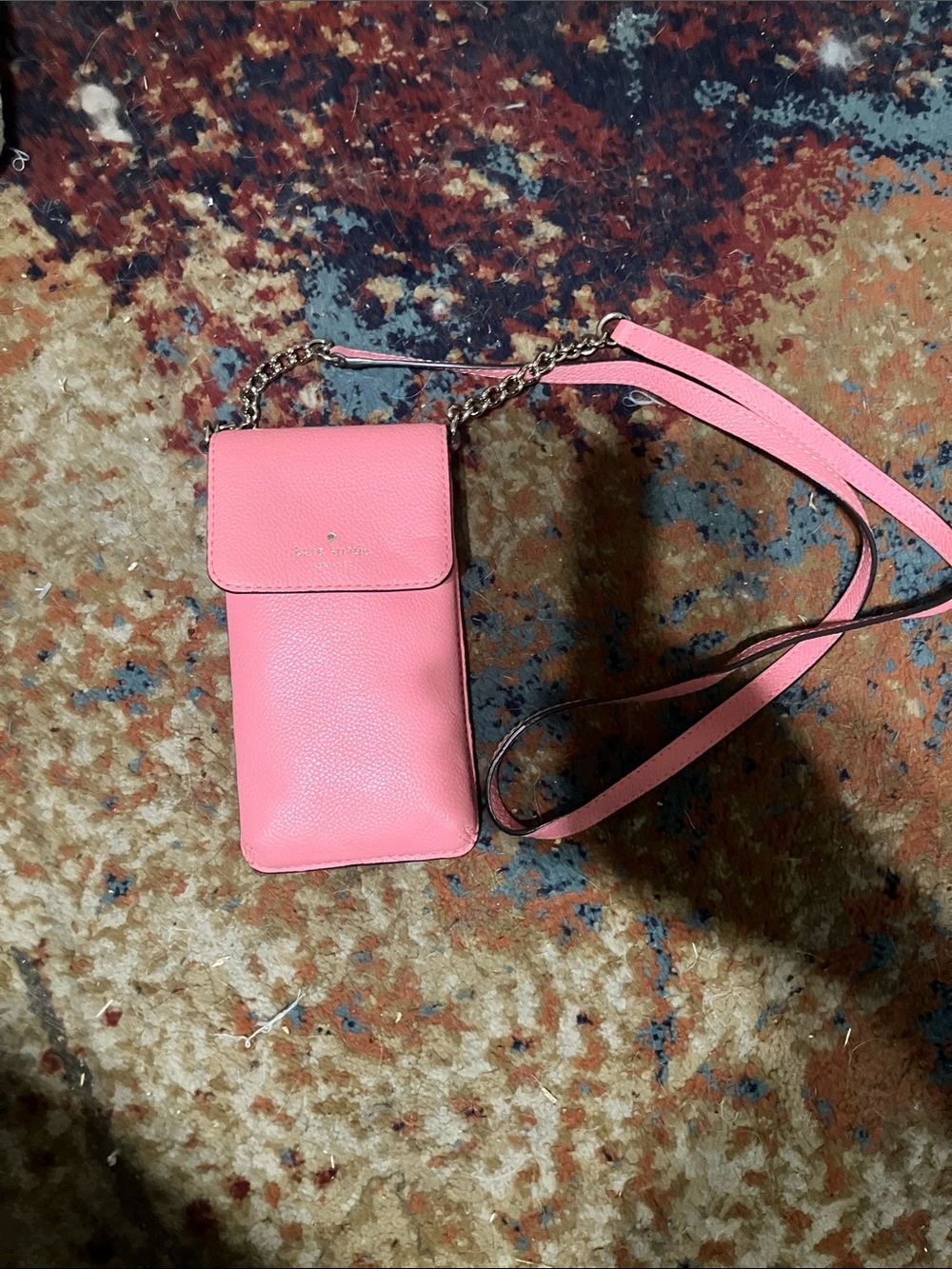 kate spade Pink Pebbled Leather Crossbody Pouch